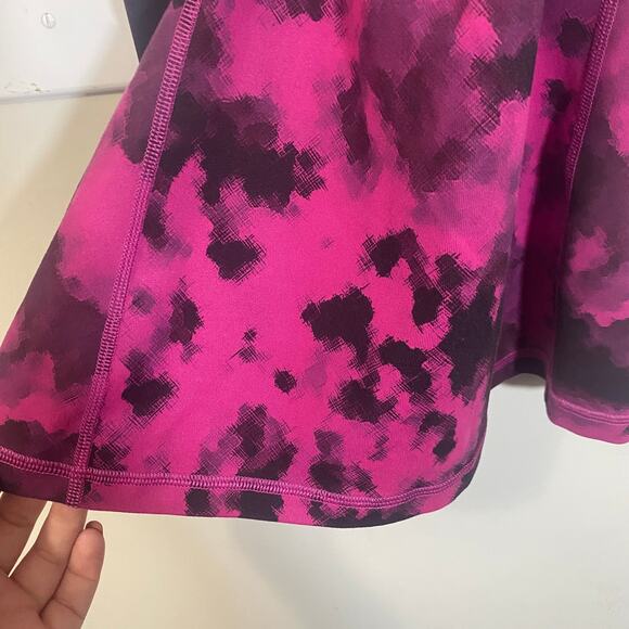 $10 SALE Lululemon Enhearten Tank Top Bra Blooming Pixie Raspberry Black  Sz 8 - Picture 8 of 12